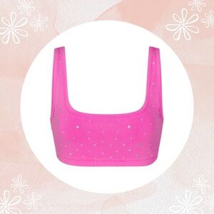 SKIMS - Outdoor Rhinestone Wide Neck Bralette